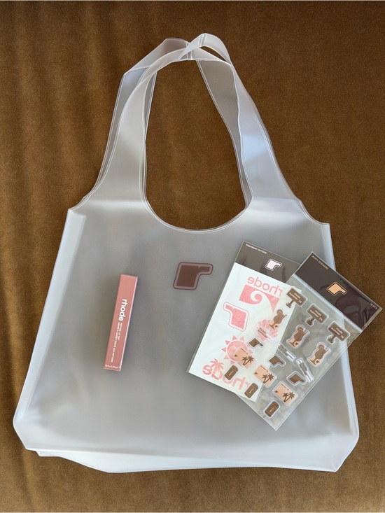 RHODE Other - Exclusive RHODE Clear Tote+Colada Lip Tint SOLD OUT,Puffy Stickers, Flash Tattoo